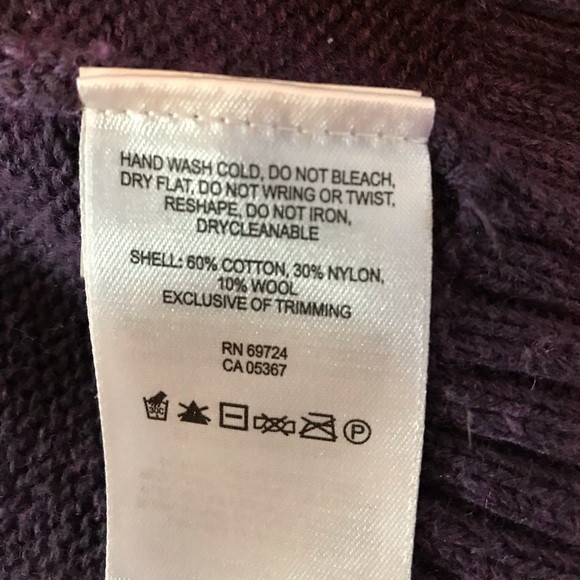 Columbia Turtleneck Warm Sweater -C: Purple - Picture 13 of 16